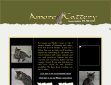 Tablet Screenshot of amorecattery.com